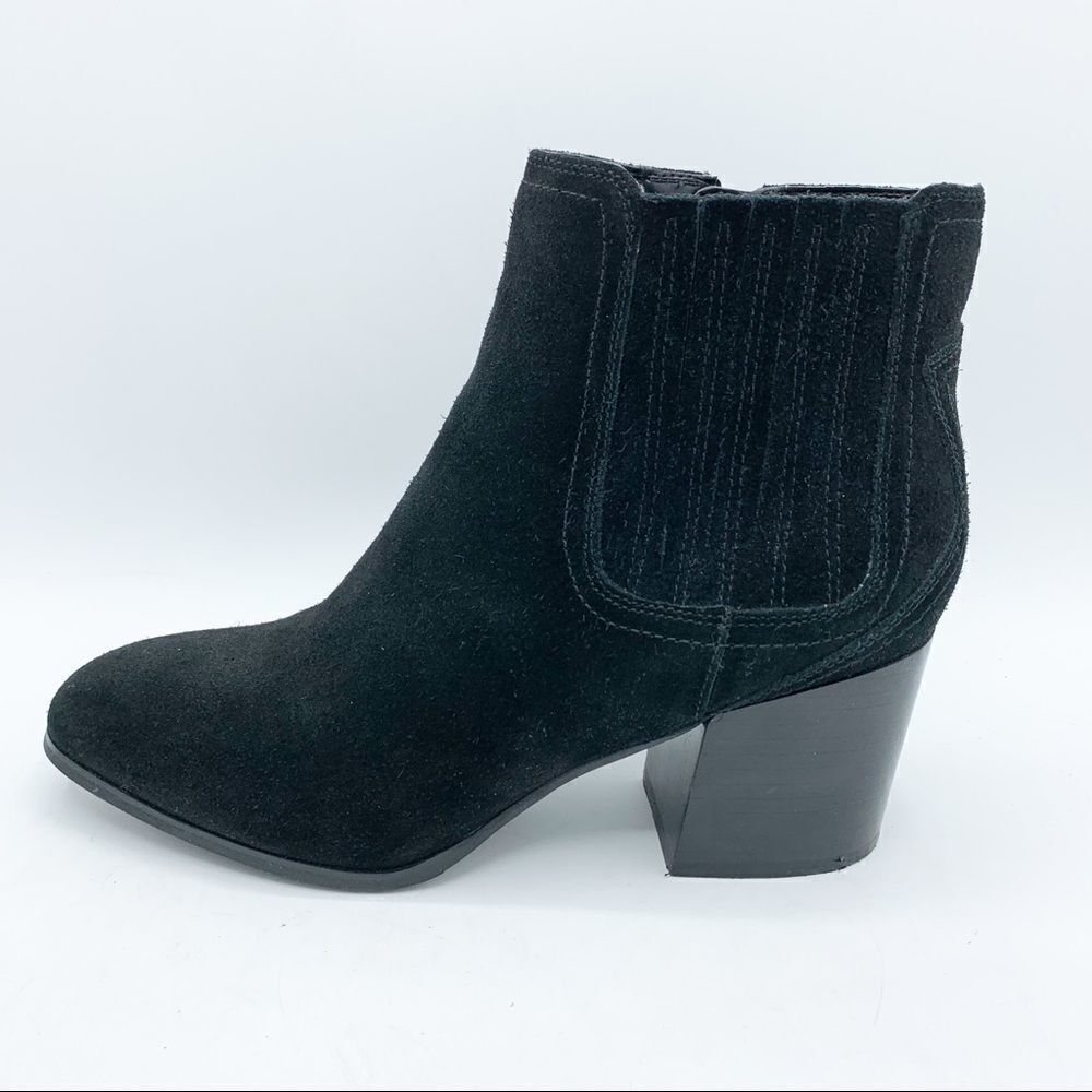 Blondo Sabina Black‎ Suede Leather Waterproof Ankle Boots Size 8.5